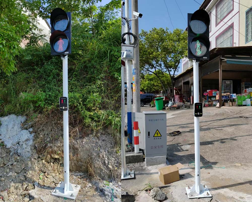 道縣人行道紅綠燈信號燈案例